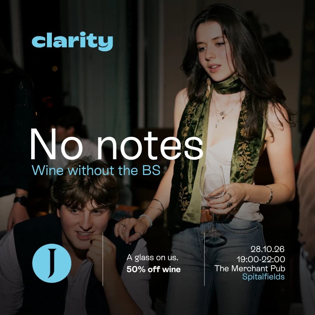 No Notes | Wine Done Properly | Spitalfields event poster